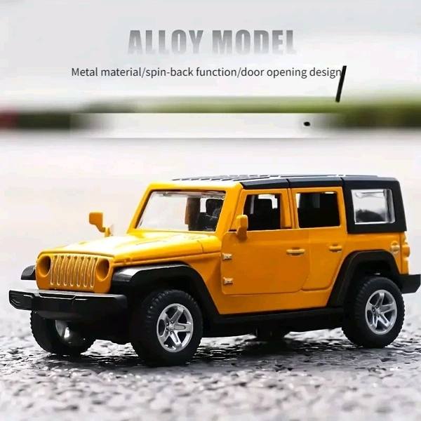 Miniature Blaze Beast Metal Pull Back Jeep - 1:32