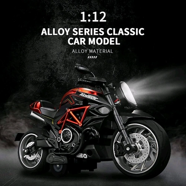 Miniature Motorcycle Model With Lighting - 1:14