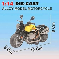 Miniature 1:14 Scale Model Pull Back Action Die Cast Superbike  - 1:14