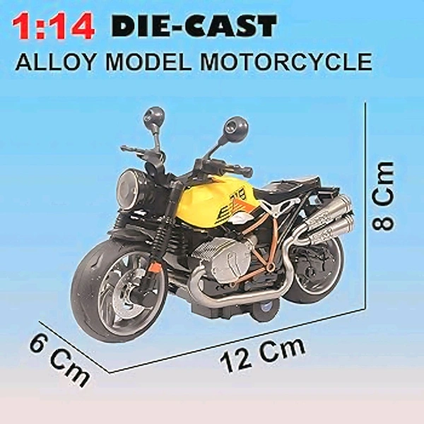 Miniature 1:14 Scale Model Pull Back Action Die Cast Superbike  - 1:14