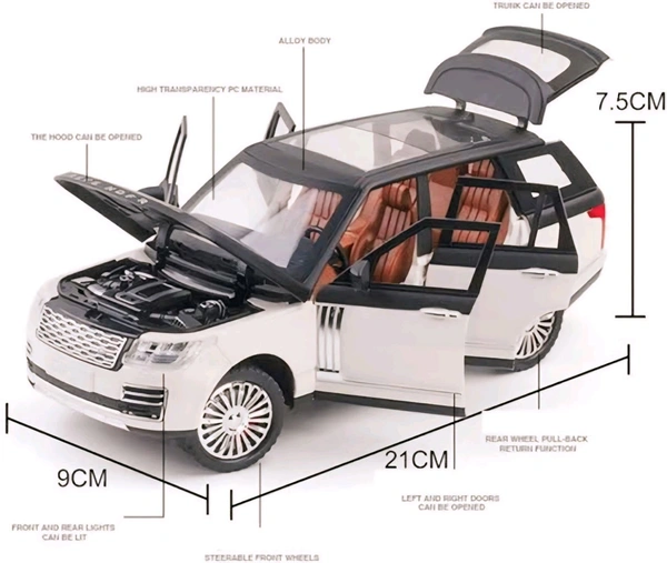 Miniature Range Rover 1:36 Scale Pull Back Metal Super Sports Racing Car  - 1:36