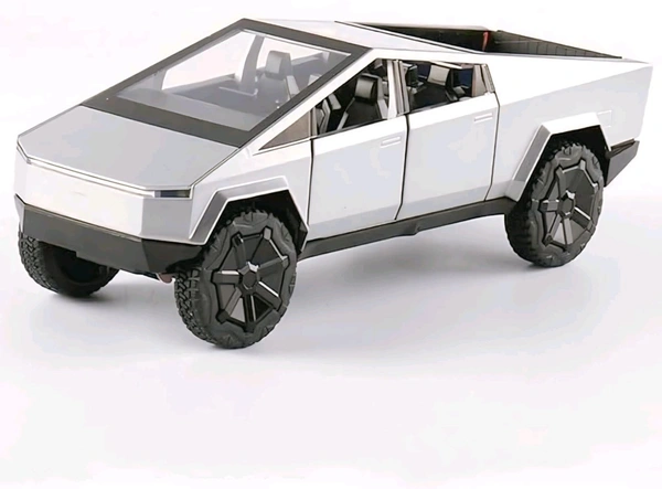 Miniature Metal Model Scale Car With Light & Sound Cyber Truck  - 1:36