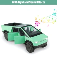 Miniature Die cast Metal Model  Scale Car With Light & Sound Cyber Truck  - 1:36
