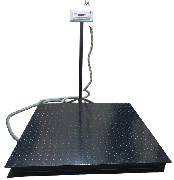 SHINE DIGITAL SCALE SHINE Digital 3000KG Capacity 500GM Accuracy, Flatform Weighing Machine Digital for Shop, Commercial and Industrial Pan Size - 1250X1250 MM, (1.25 METER X 1.25 METER)