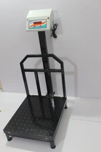SHINE DIGITAL SCALE SHINE Digital 500KG Capacity 50GM Accuracy, Flatform Weighing Machine Digital for Shop, Commercial and Industrial Pan Size - 600X600 MM, (24X24 Inches) Light Weight