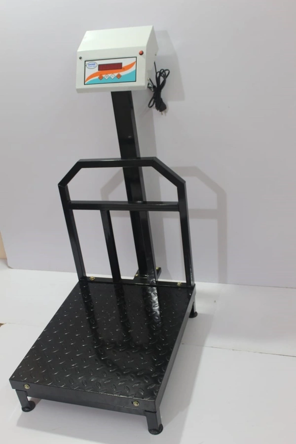 SHINE DIGITAL SCALE SHINE Digital 500KG Capacity 50GM Accuracy, Flatform Weighing Machine Digital for Shop, Commercial and Industrial Pan Size - 600X600 MM, (24X24 Inches) Light Weight