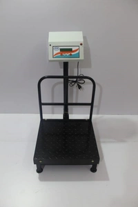 SHINE DIGITAL SCALE SHINE Digital 50KG Capacity 5GM Accuracy, Flatform Weighing Machine Digital for Shop, Commercial and Industrial Pan Size - 350X350 MM, (14X14 Inches)