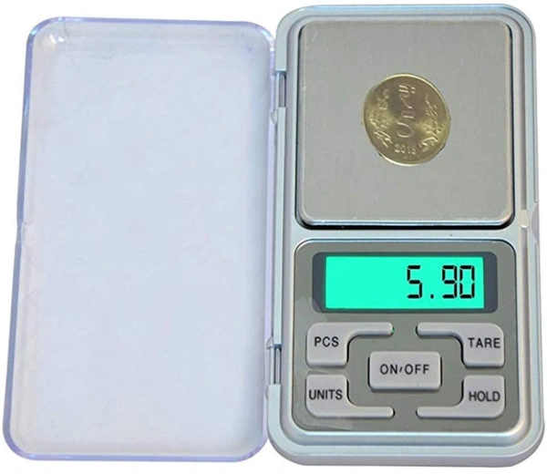 SHINE DIGITAL SCALE SHINE Digital Electronic weighing machines for Jewellery 0.01G to 200G Small Weight Machine for Shop - Silver