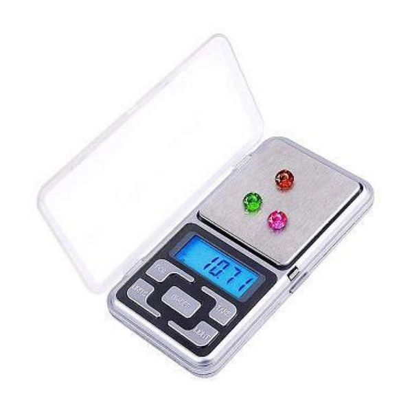 SHINE DIGITAL SCALE SHINE Digital Electronic weighing machines for Jewellery 0.01G to 200G Small Weight Machine for Shop - Silver