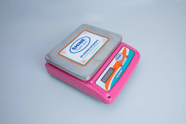 SHINE Digital Table Top Weighing Machine with Front and Back Double Display - 300X240 MM - 30KG/5GM