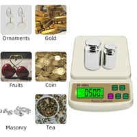 SHINE DIGITAL SCALE Shine Digital scale Digital Kitchen Weighing Scale for Shop and Home Electronic Weight Machine with Adapter LCD Display Screen Scale For Kitchen Scales, Vegetable Shop - SF-400A 1g x 10kg - (White)