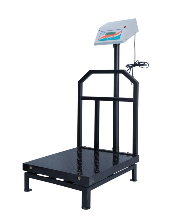 SHINE DIGITAL SCALE SHINE Digital 500KG Capacity 50GM Accuracy, Flatform Weighing Machine Digital for Shop, Commercial and Industrial Pan Size - 600X600 MM, (24X24 Inches) Light Weight