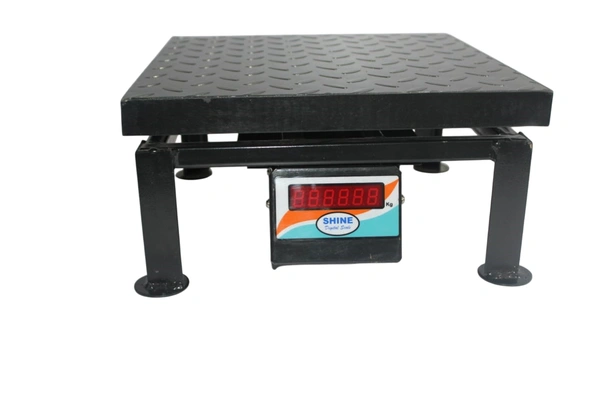 SHINE DIGITAL SCALE SHINE Digital 50KG/5GM Weighing Machine With Front And Back Double Display, Full Metal(Iron) Body, Pan Size - 210X210 MM.