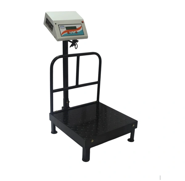 SHINE DIGITAL SCALE SHINE Digital 50KG Capacity 5GM Accuracy, Flatform Weighing Machine Digital for Shop, Commercial and Industrial Pan Size - 350X350 MM, (14X14 Inches)