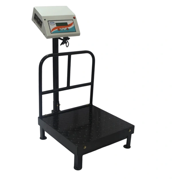 SHINE DIGITAL SCALE SHINE Digital 100KG Capacity 10GM Accuracy, Flatform Weighing Machine Digital for Shop, Commercial and Industrial Pan Size - 400X400 MM, (16X16 Inches)