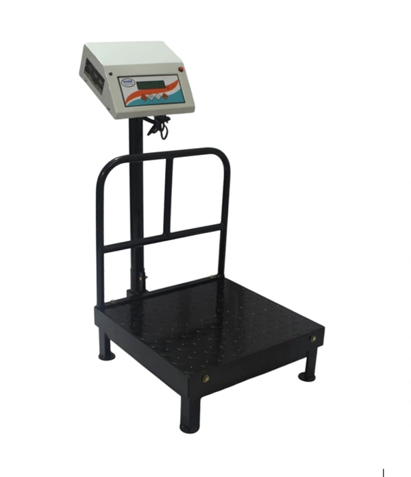 SHINE DIGITAL SCALE SHINE Digital 300KG Capacity 50GM Accuracy, Flatform Weighing Machine Digital for Shop, Commercial and Industrial Pan Size - 500X500 MM, (20X20 Inches)