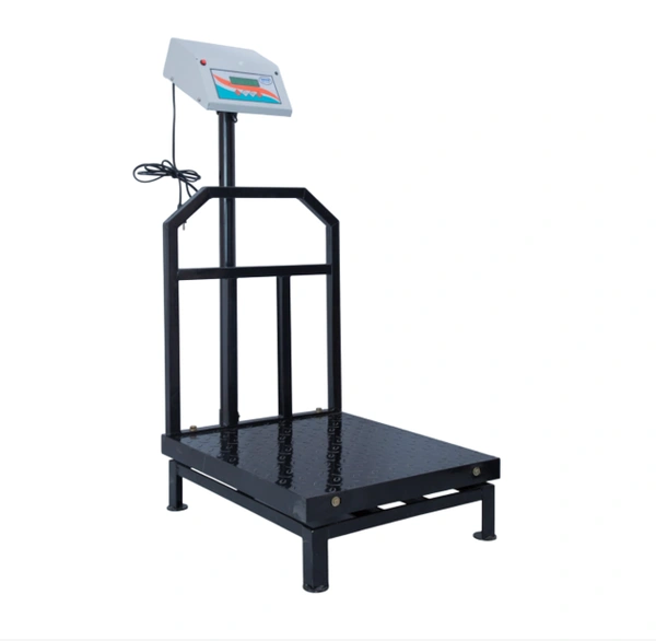 SHINE DIGITAL SCALE SHINE Digital 500KG Capacity 50GM Accuracy, Flatform Weighing Machine Digital for Shop, Commercial and Industrial Pan Size - 600X600 MM, (24X24 Inches) HEAVY METAL BODY
