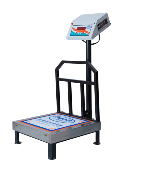 SHINE DIGITAL SCALE SHINE Digital 100KG Capacity 10GM Accuracy, Flatform Weighing Machine Digital for Shop, Commercial and Industrial Pan Size - 400X400 MM, (16X16 Inches)