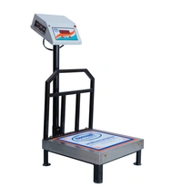 SHINE DIGITAL SCALE SHINE Digital 500KG Capacity 50GM Accuracy, Flatform Weighing Machine Digital for Shop, Commercial and Industrial Pan Size - 450X550 MM, (18X22 Inches)