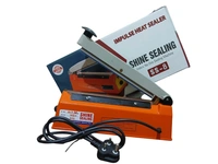 SHINE DIGITAL SCALE SHINE Digital 8 inches Premium Range Metal Heavy Duty Heat Sealer Machine, Heat Sealer for Plastic Bag 8" inch, Impulse Sealer, Impulse Sealer Machine, Packing Machine (Orange).