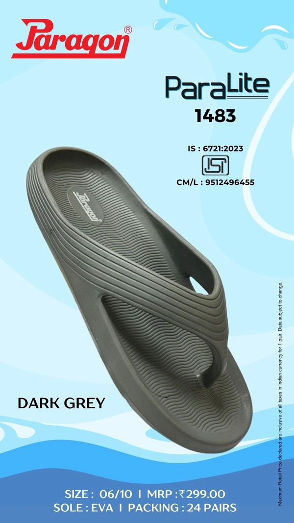PARAGON 1483 G DARK GREY - 6-10, DARK GREY, 299