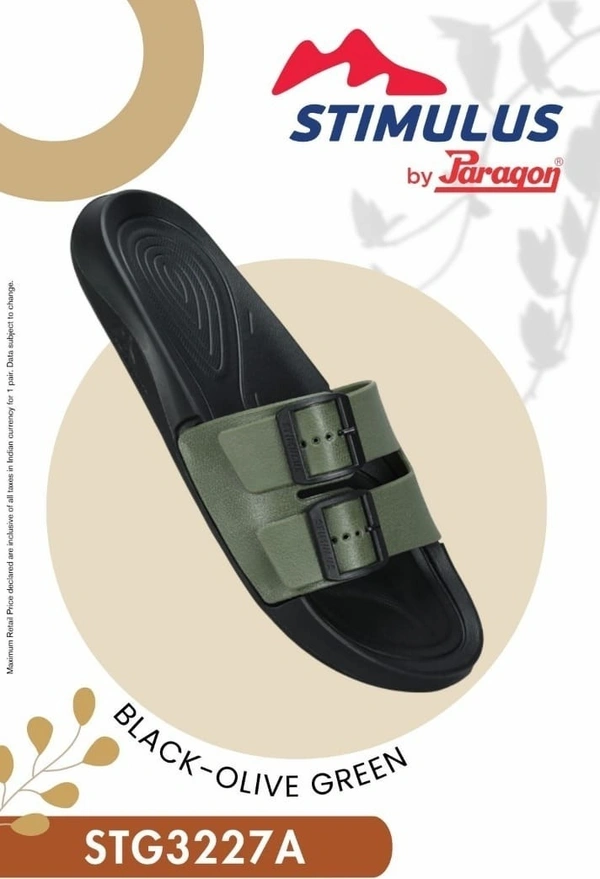 PARAGON 3227 G BLACK-OLIVE GREEN - '7-10, BLCK-OLIVE GREEN
