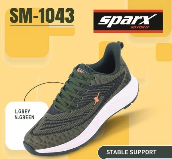 SPARX SM-1043 LT.GREY N.GREEN - '6-10, LT.GREY N.GREEN