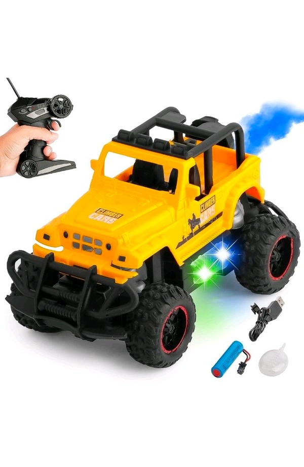 Ashwani Gallery Exclusive Mist Spray Race Car Toy Off Road Speed Car With Smoke (Water Sprayer Mist With Light) High Strength Climbing Power & Smoke Effect (Color May Vary / Battery Not Included), Kids - CAR