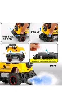 Ashwani Gallery Exclusive Mist Spray Race Car Toy Off Road Speed Car With Smoke (Water Sprayer Mist With Light) High Strength Climbing Power & Smoke Effect (Color May Vary / Battery Not Included), Kids - CAR