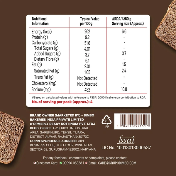 Modern Brown Bread (No trans Fat )