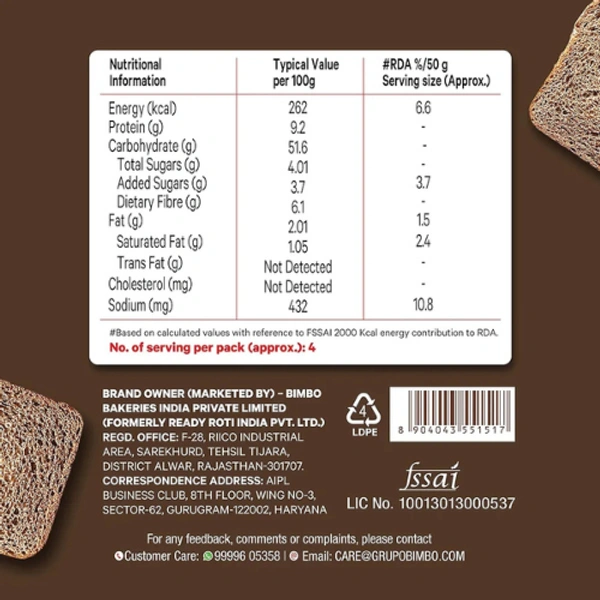 Modern Brown Bread (No trans Fat )