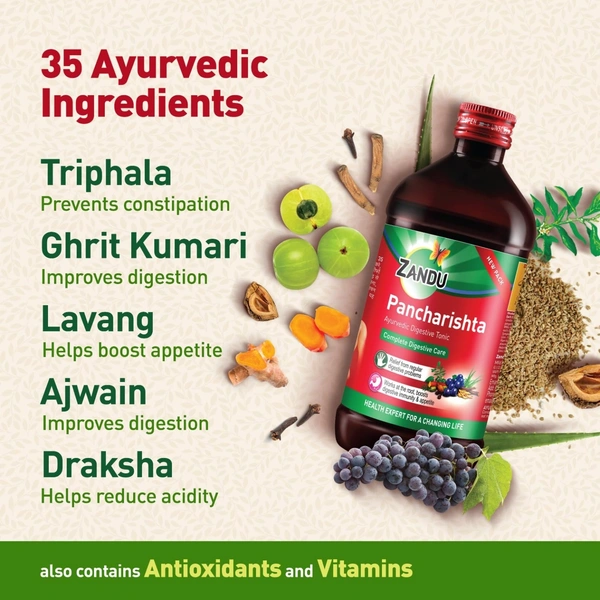 Zandu Pancharistha Syrup 450ml