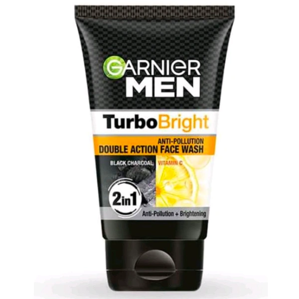 Garnier Turbo Bright Charcoal Face Wash 50gm