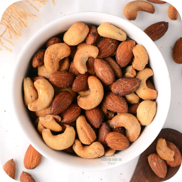 Cashew with Almond - Ghee Roasted Topped with Pepper & Salt - 500 g