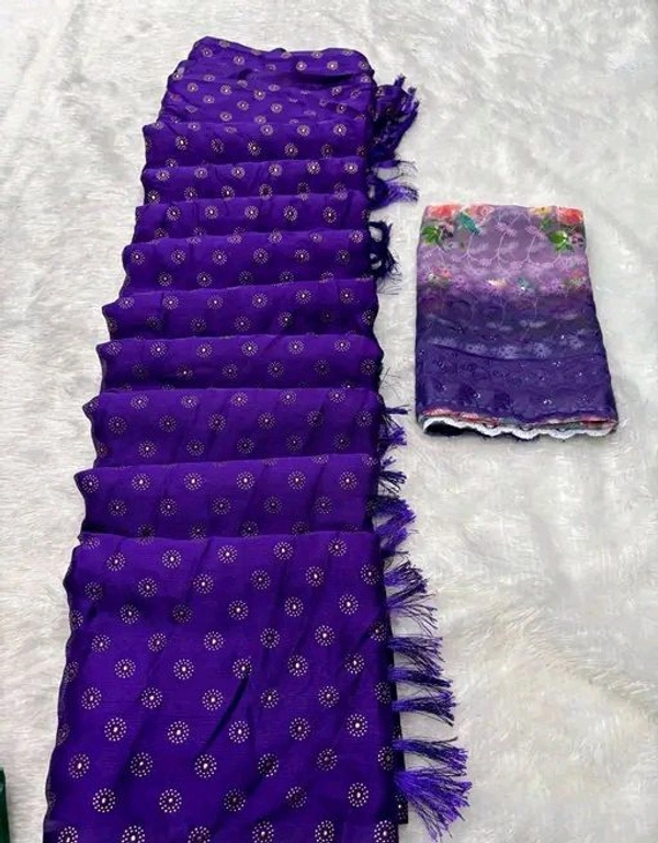Chiffon Saree With Blause