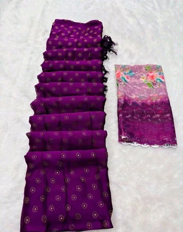 Chiffon Saree With Blause