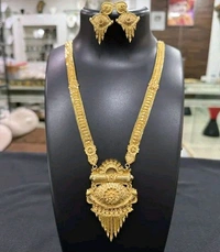 1 Gram Gold Plated Rani Haar - Gold, Adjustable
