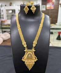 1 Gram Gold Plated Rani Haar - Gold, Adjustable