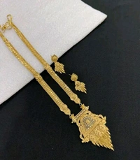 1 Gram Gold Plated Rani Haar - Gold, Adjustable