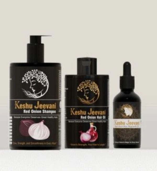 Keshu Jeevani Full Kit | Ayurvedic Hair Care for Growth and Shine - 100ml.