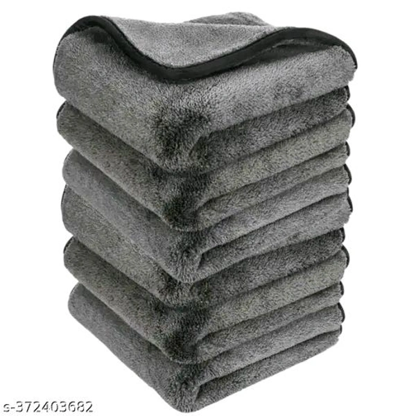 Car Washing Towel Pack Of 6 - Black