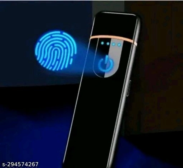 Smart Cigarette Lighter Screen Touch  - Black