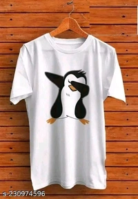 Half Tshirt For Men Cotton - Silver Chalice, Large Size