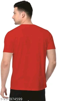 Half Tshirt For Men Cotton - Silver Chalice, Large Size