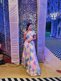 Western Multicolour Lehnga On Rent 😍 - Any Size Adjustable