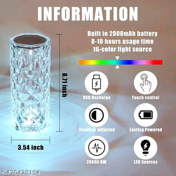 Rose diamond 16 Colour RGB changing mode Lemp