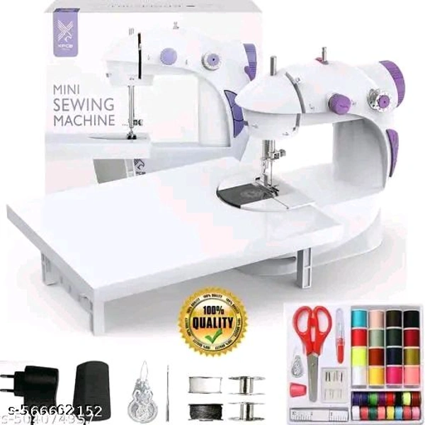 * Plastic Automatic Sewing Machine*
Color: White