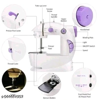 * Plastic Automatic Sewing Machine*
Color: White