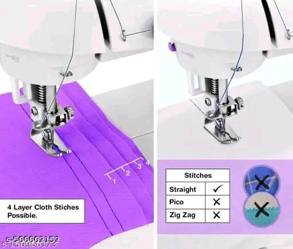 * Plastic Automatic Sewing Machine*
Color: White