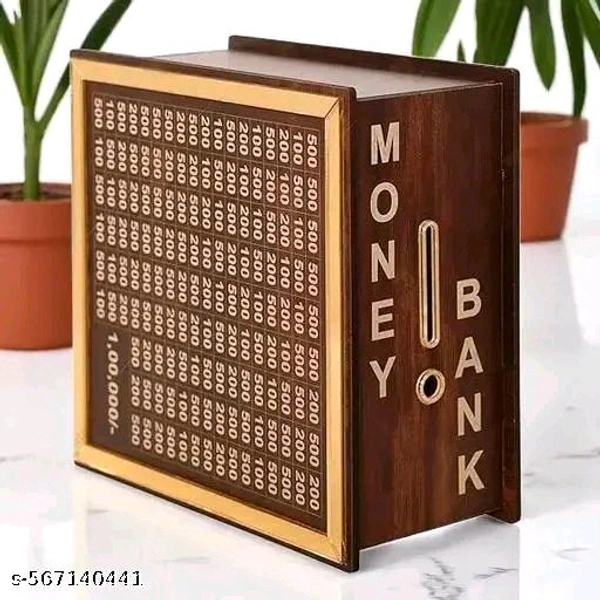 Useful Money Boxes Seving ( Storage 1 Lakh rupees )
Material: Wooden
